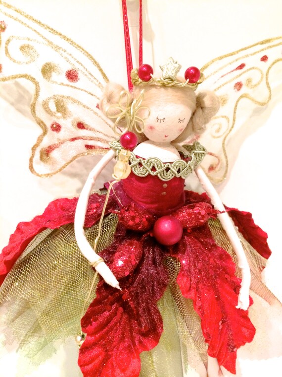 Items similar to Christmas Tree Top Fairy on Etsy