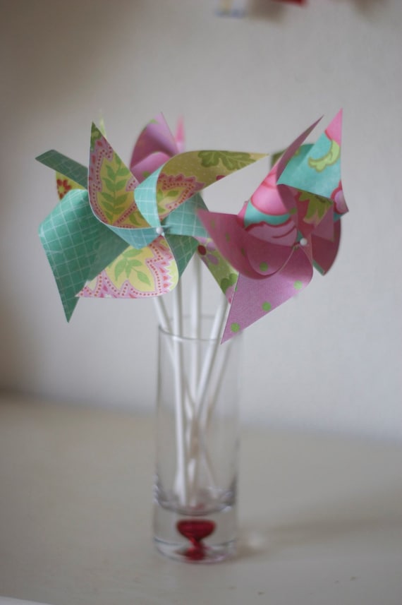 Princess Party Favors Summer Party Decorations Pinwheels Etsy