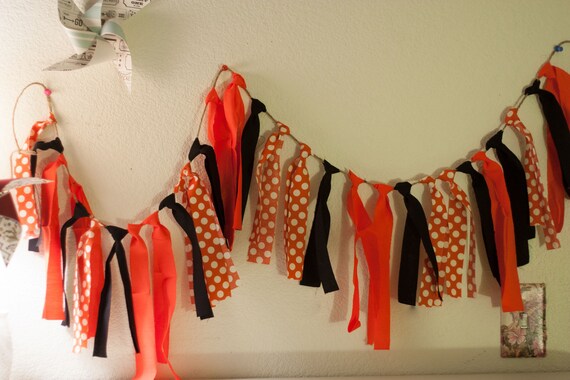 Halloween Party Decoration Halloween Fabric Garland Black And