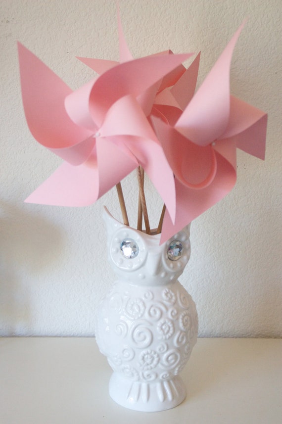 Gender Reveal, Baby Shower Decor, Baby Shower Favors, gender reveal decor, Wedding Favors Decor Birthday Favors - 6 regular Paper Pinwheels Il_570xn