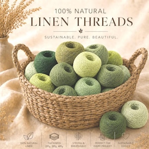 100% natuurlijk linnengaren, groene linnendraad voor breien, haken en weven, (2-laags, 3-laags, 4-laags)