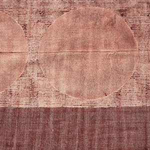 Modern Rust Abstract Area Rug • Washable Moroccan Cotton Kilim Rug • Block Print Dhurrie for Living Room, Earthy Boho Yoga Mat floral rug, kitchen rug, runner rug, patio rug, handmade rug, cotton rug, kilim rug, indian rug, outdoor rug, living room rug, vintage rugs, area rug, bedroom rug