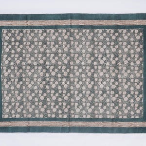 Tapis imprimé à la main tapis d&#39;escalier vert tapis de cuisine bohème rose tapis de salon tapis de salle à manger en coton lavable à la main