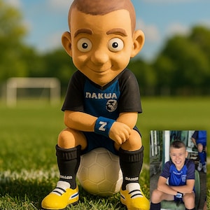 Custom 3D Portrait Figurine – 15 cm Hand‑Painted Mini‑Me from Photos – Personalized Action Figure Gift