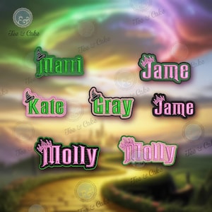Custom Embroidered Wicked Name Patch: Iron-On Sew-On Applique