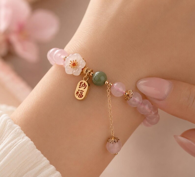 Good Luck Feng Shui Bracelet, Red String Wealth Bracelet with Fu Charm, Protection & Prosperity Bracelet, Adjustable Lucky Gift for Her bild 20