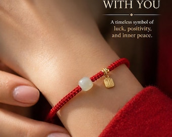 Red String Bracelet, Protection Bracelet, Lucky Charm Bracelet, Minimalist Red Cord Bracelet, Spiritual Jewelry, Gift for Her, Symbolic