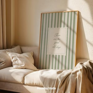 These are the Good Old Days Print | Sage Green Wall Art | Retro Motivational Poster