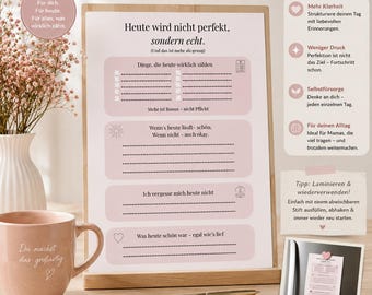 Daily planner for moms | To-do list & self-reflection | Printable A4