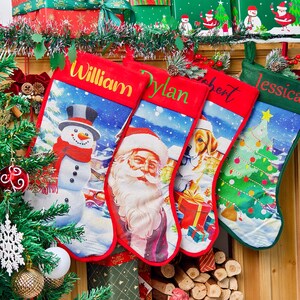 Medias navideñas personalizadas, medias para regalo familiar, medias con nombre, medias navideñas familiares, adornos navideños