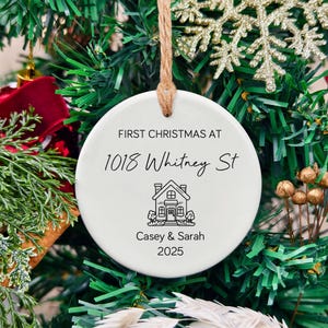 Personalized Our First Christmas At Ornament, New Home Christmas Ornament 2025, First Christmas in Our New Home Ornament, New Home Decor