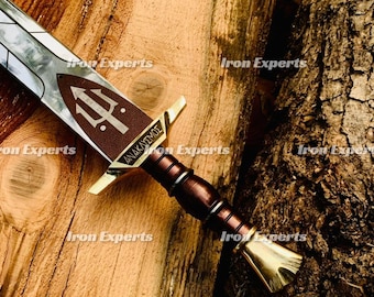 Hand-Forged Riptide Sword, Anaklusmos | Percy Jackson TV Show Replica | Forged High Carbon Steel Blade, Camp Half-Blood Demigod Gift for Him