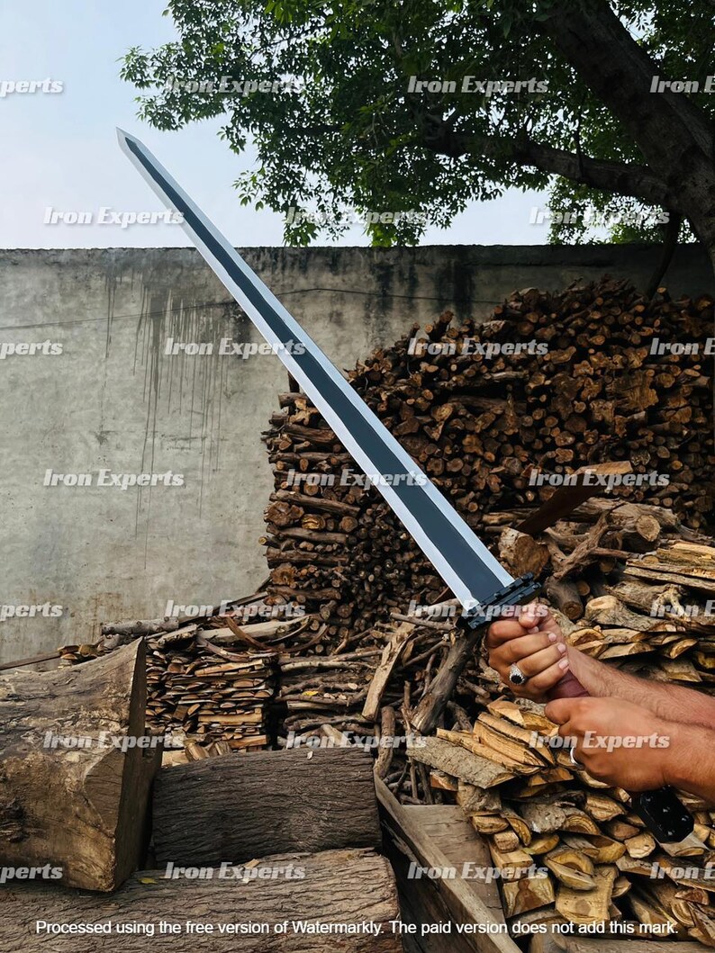 Rectangle Sword Hand Forged Custom Carbon Steel Guts Raider Anime Sword – Berserk ...