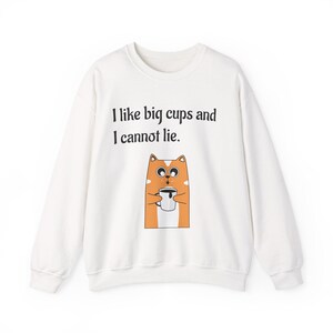 Cozy Cat Sweatshirt: Funny Cat Lover Crewneck - 50/50 Cotton-Poly Blend