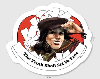Fallout Bosom Companions Sticker - Piper (FREE UK SHIPPING)
