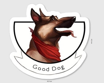 Fallout Bosom Companions Sticker - Dogmeat (FREE UK SHIPPING)