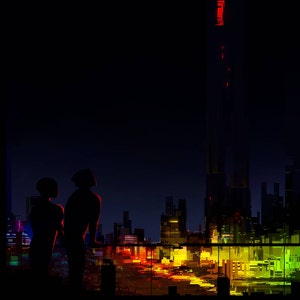 Night Lights Print (Free Shipping)