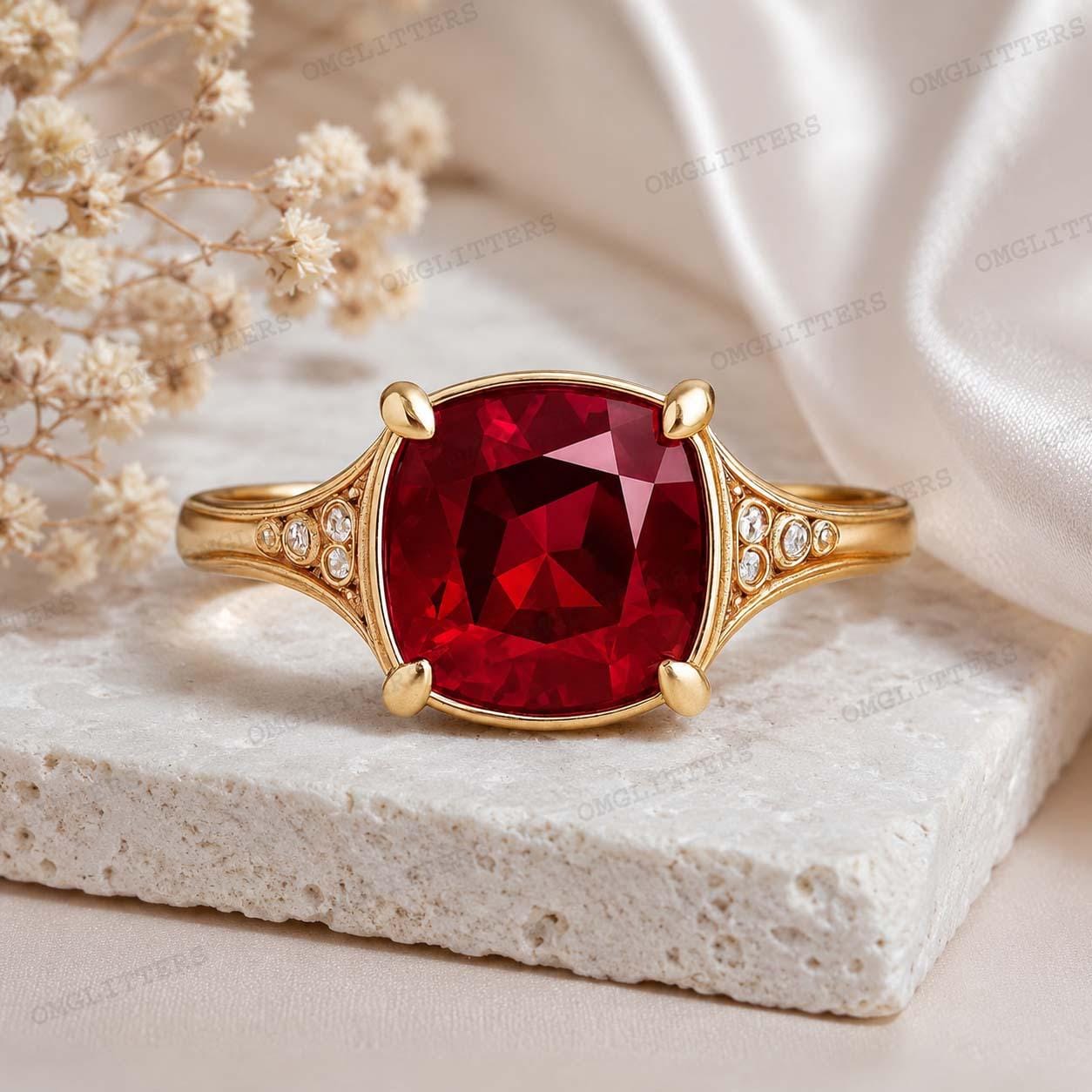 Antique ruby ring - Etsy 日本