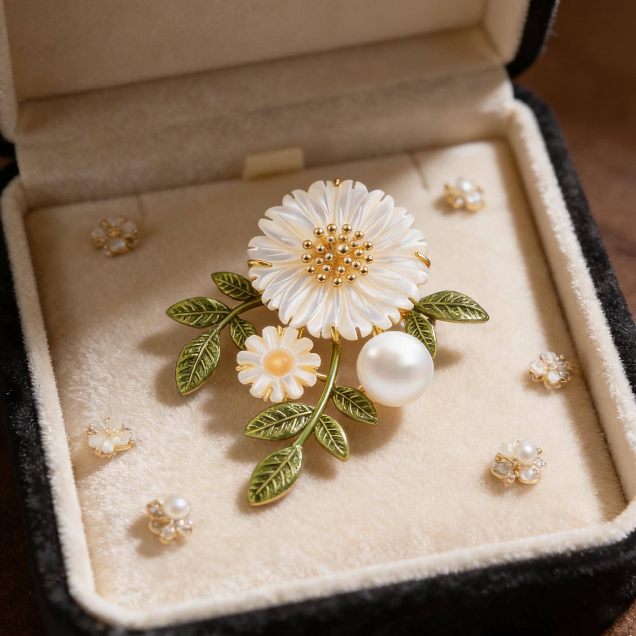 Broche coeur vintage strass – Françoise Montague