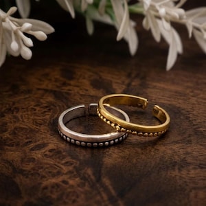 Minimalistische, verstellbare Zehenringe aus Silber und Gold, Boho-Strand-Fußschmuck, offener Midi-Ring, stapelbarer Sommerschmuck – das perfekte Geschenk für Frauen