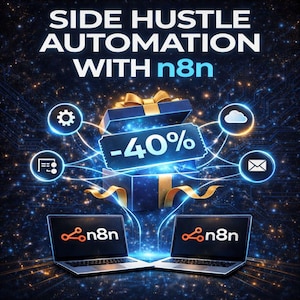 Libro electrónico de automatización n8n / Guía para generar ingresos pasivos adicionales en PDF / Manual de flujo de trabajo / Regalo para amantes de la lectura