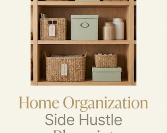 Plan directeur de l'organisation pour la maison Side Hustle PDF | Décoration d'intérieur 2026 | Kit de démarrage pour organiseur professionnel