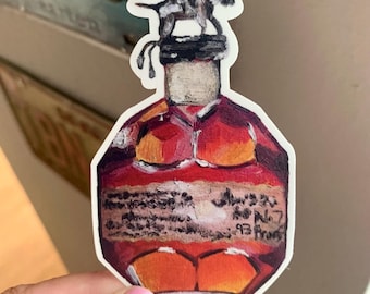 Adhesivo de Blanton's Bourbon / Vinilo mate impermeable / Calcomanía de whisky