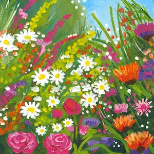 Flower Blossom - ORIGINAL acrylic painting