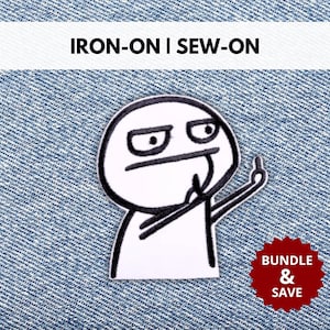 Jag hatar alla lapp | Stryk-på/sy-på otrevligt roligt sarkastiskt citat broderad lapp | Ironisk sarkasm lapp | Gåva för älskare av mörk humor