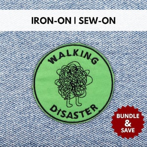 Patch loopramp | Opstrijk-/naaiwerk onbeleefd grappig sarcastisch citaat geborduurde patch | Ironische sarcasmepatch | Cadeau voor liefhebbers van donkere humor