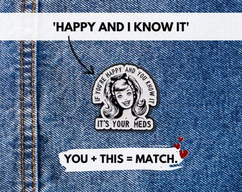 Mentale Gesundheit Emaille Pin | Neurodiversenz Mentale Gesundheit Pin Abzeichen, Brosche Geschenk | Aufmerksamkeit Mangel Geschenk Anstecknadel | ADHD, Autismus Humor Pin