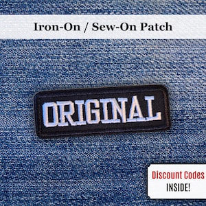 Original Patch | Iron-On/Sew-On Funny Sarcastic Quote Embroidered Patch | Ironic Bold Sarcasm Patch | Gift for Humor Lovers