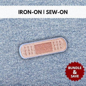 Band Aid Plaster Patch | Iron-On/Sew-On Funny Sarcastic Quote Embroidered Patch | Ironic Sarcasm Patch | Humor Lovers Gift | Medical Gift
