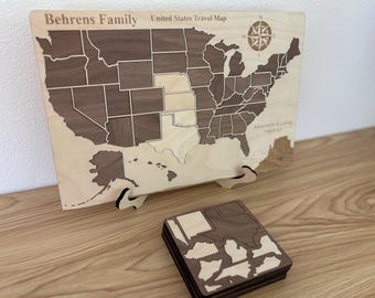 Personalised Travel Map of USA