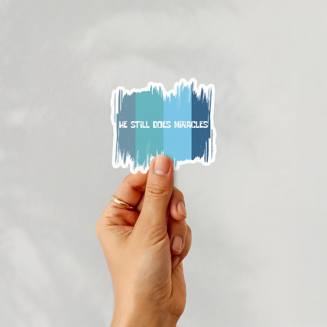 He Still Does Miracles Sticker Vinyl Sticker Retro Vintage Style ...