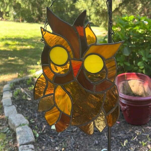 Stained Glass Owl Etsy