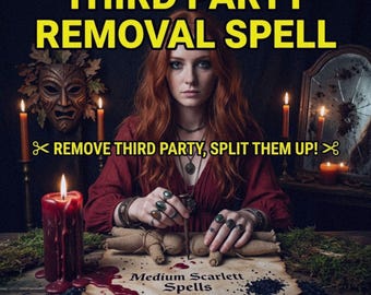 Third Party Removal Spell, Break Up Spell, Separation Spell, End a Relationship - Remove Third Party - Love Blocker