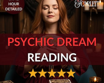 Psychic Dream Reading, Dream Interpretation Reading, What Does Your Dream Mean? In-Depth Analysis of Symbols & Messages, Same Day Delivery