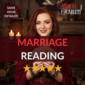Marriage Prediction Reading, When Will You Get Married? Future Spouse Details, In-Depth Psychic Tarot Reading, Same Day