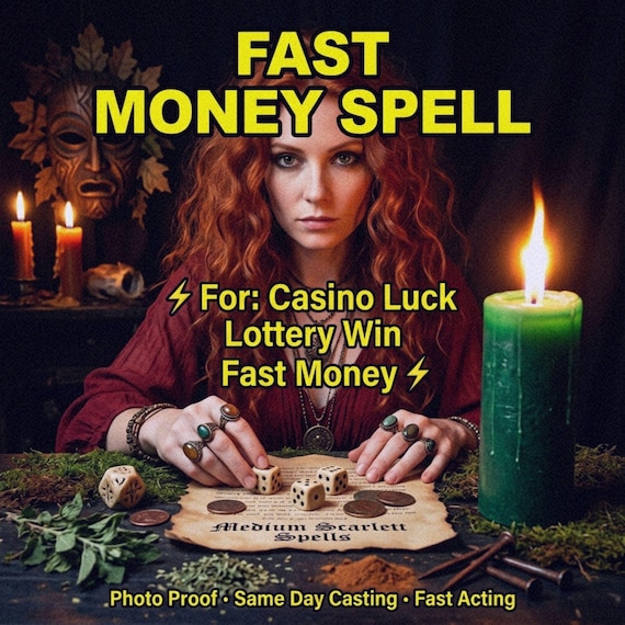 FAST MONEY SPELL Same Day Casting Quick Wealth & Prosperity Ritual, Powerful Abundance Magic, Instant Money Manifestation Lottery Spell