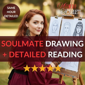 I Will Draw Your Soulmate, Psychic Artist Sketch & Detailed Reading, Future Husband/Wife Drawing, Soulmate Drawing, Same Day Delivery