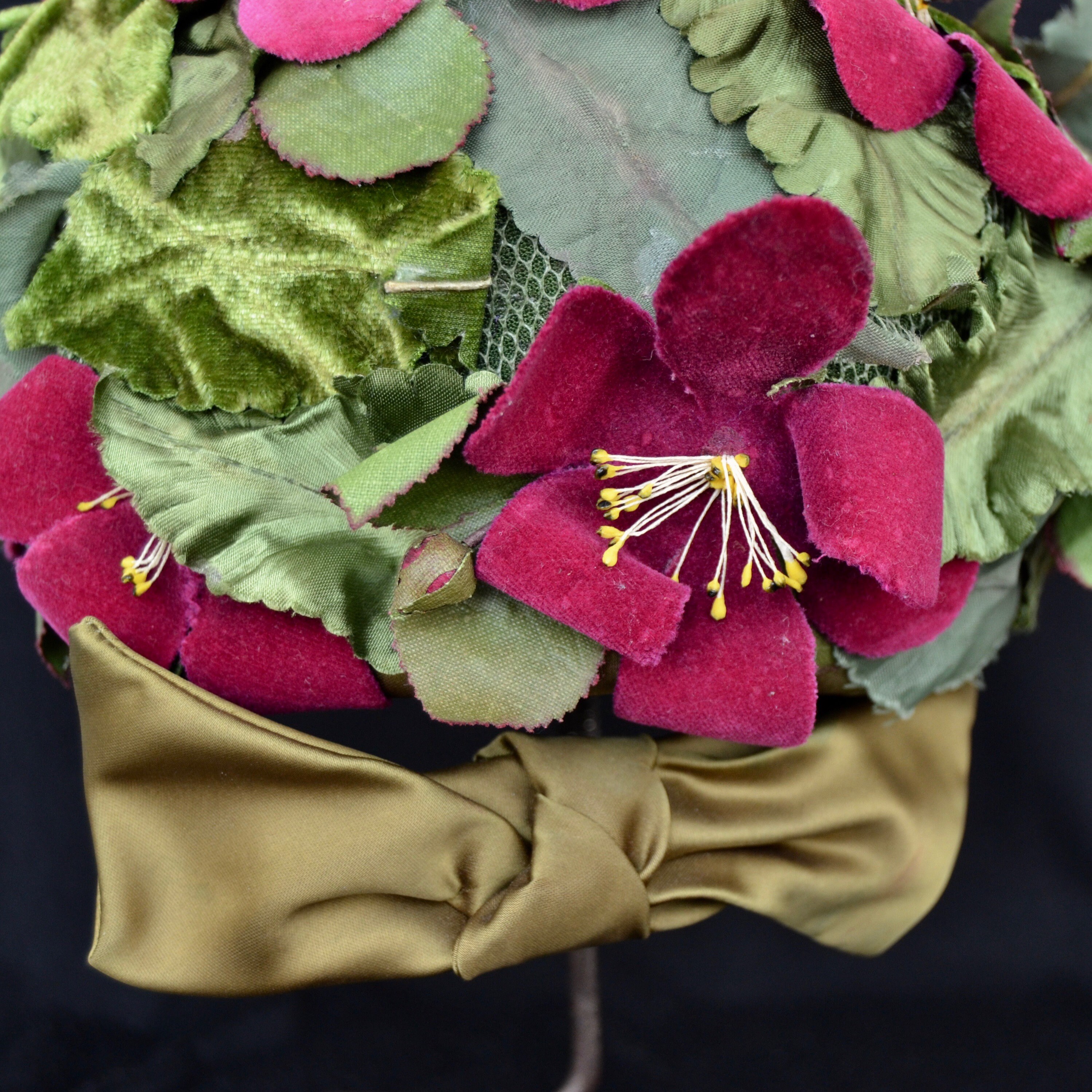 Vintage 1960’s Pink Flower Pot Hat w/ bow Union Made in USA 1960s Flower Pot Hat - Etsy main image 3