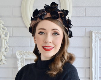 Rare Vintag 50s/60s  Valerie Modes Floral Women\'s Headpiece Valerie Modes Flower Hat - Etsy main image 4