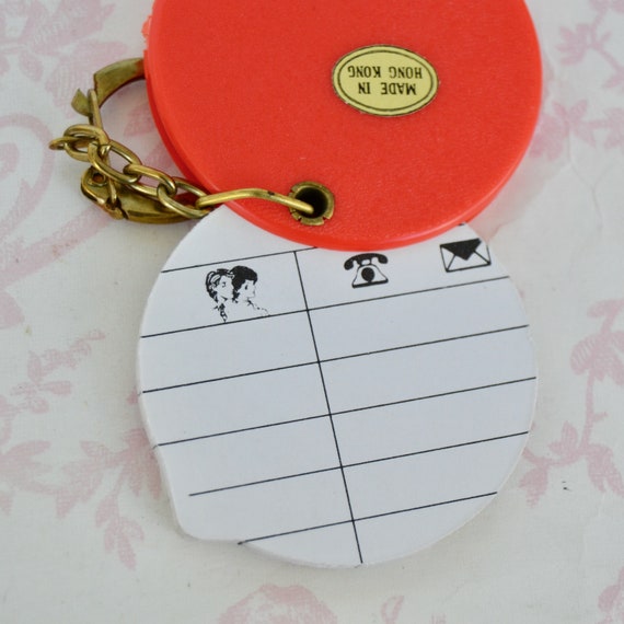 Vintage Plastic Telephone and Address Book Keychain w… Gem