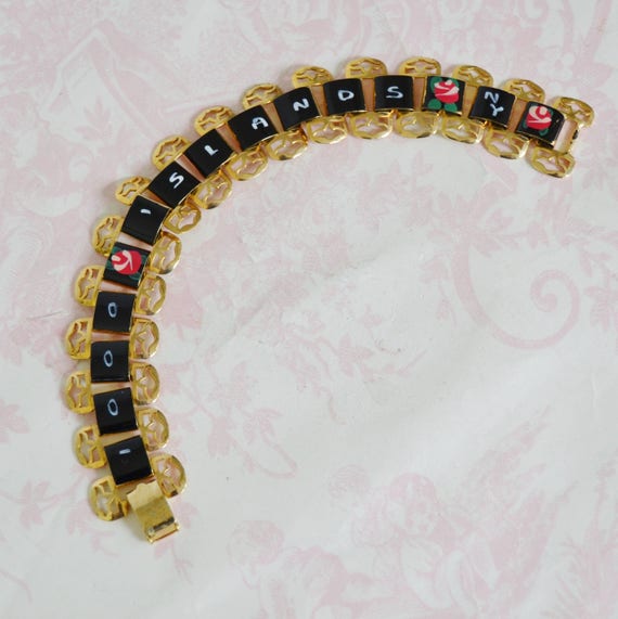 Vintage Thousand Islands NY Souvenir Bracelet wit… - image 3