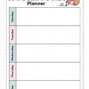 Homework planner