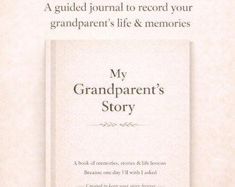 Grandparent keepsake memories journal digital pdf file