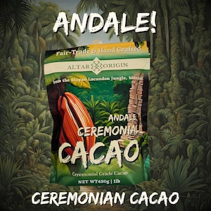 Andale Ceremonial Cacao Blend | Sweetened Mayan Cacao Paste | Heart-Opening Ritual Drink | 1lb
