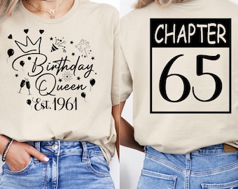 Custom 65th Birthday Queen Shirt | Est 1961, Women's Tee