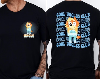 Bluey Uncle T-Shirt, Uncles Club Birthday Tee